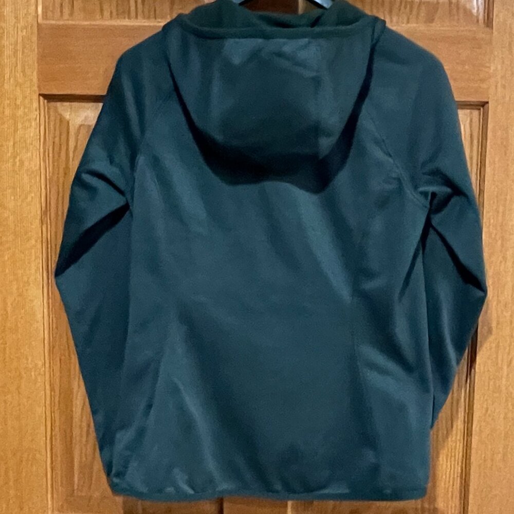 The North Face Women's M Green Fleece Full Zip Jacket Sweatshirt Hoodie - Picture 2 of 4
